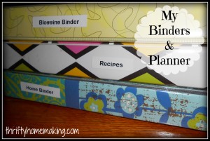 My binders and planner