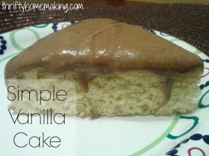 Simple Vanilla Cake 