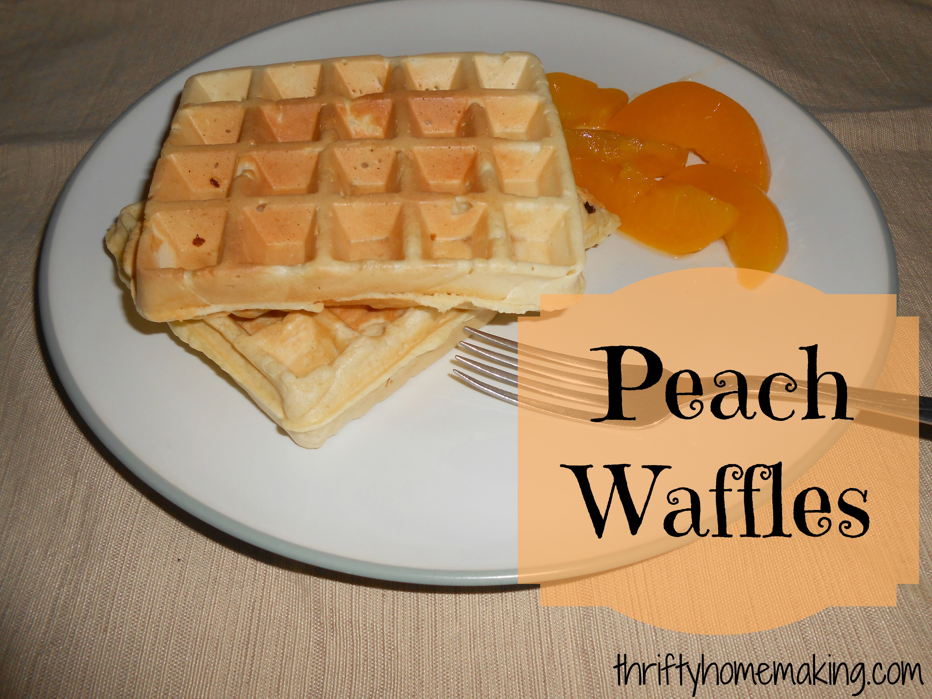 Peach Waffles