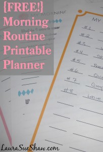 Free Morning Routine Printable Planner