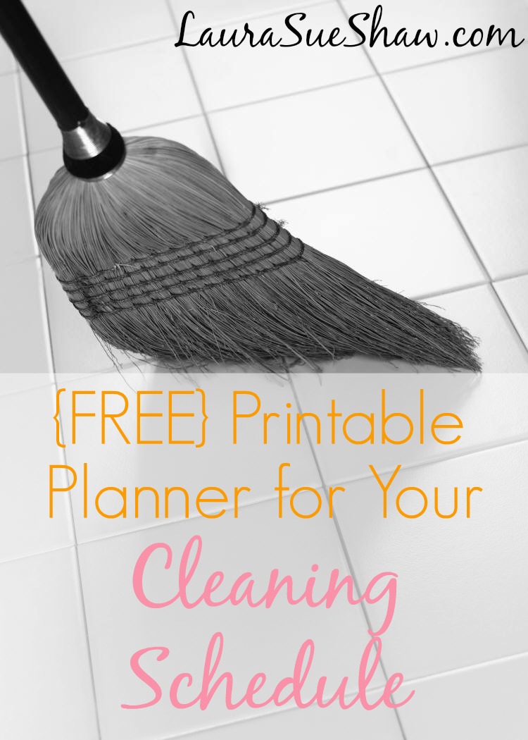 Cleaning Schedule Planner {a FREE Printable}