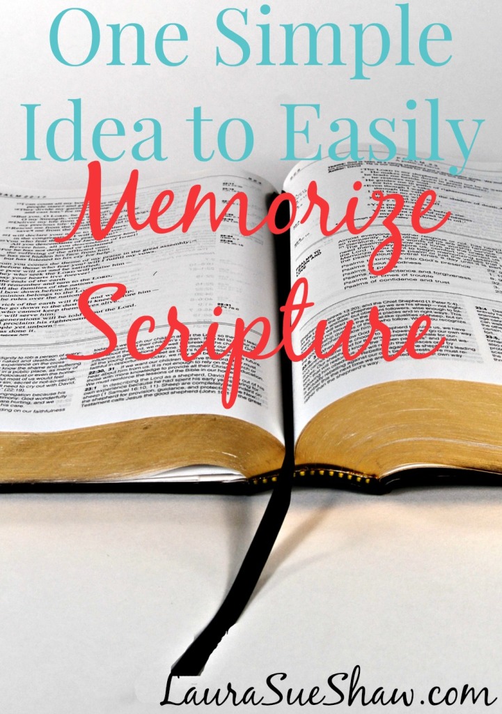 One Simple Idea to Easily Memorize Scripture