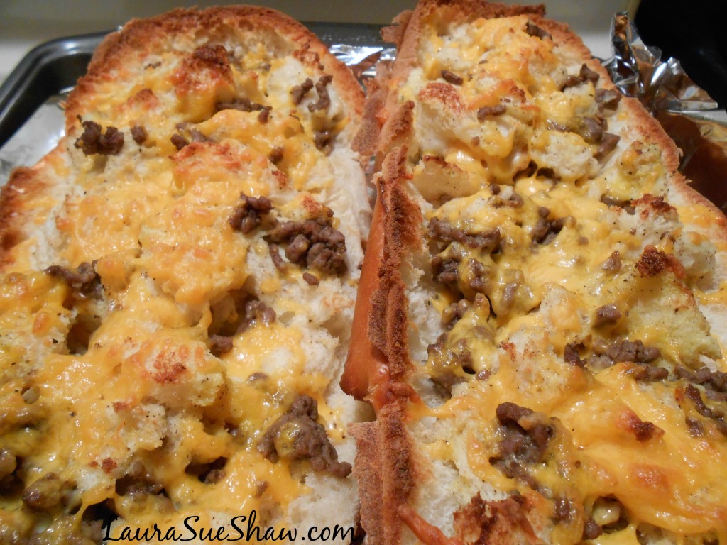 French Bread Cheeseburger Sandwiches