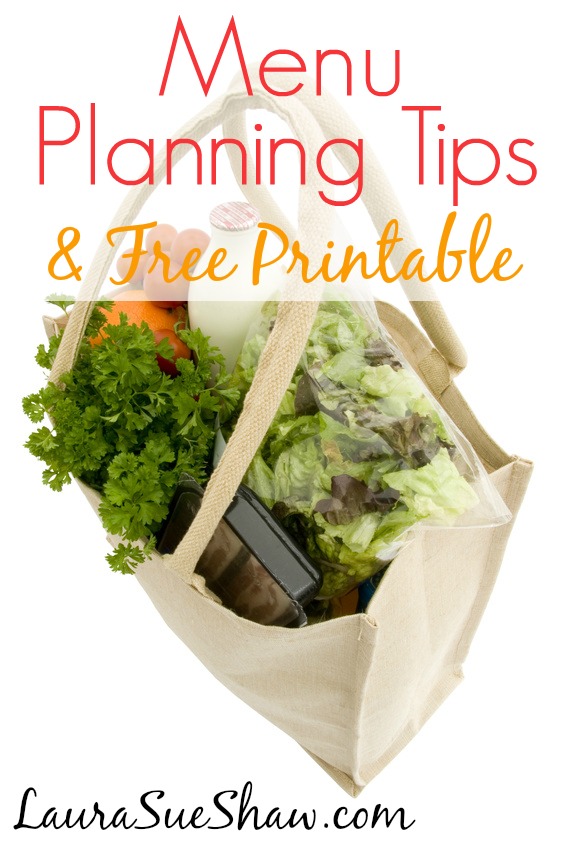 Menu Planning Tips & Free Printable