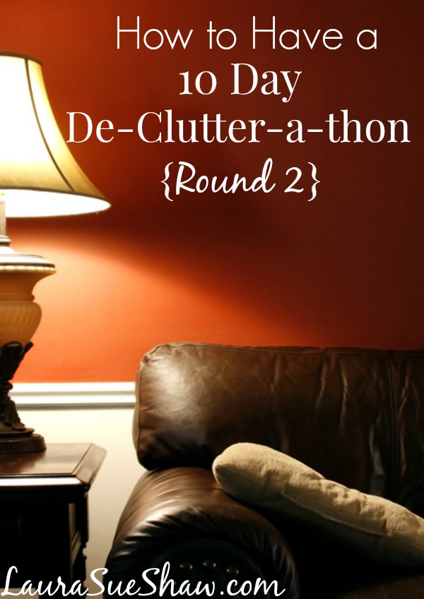 10 Day De-Clutter-a-thon {Round 2}
