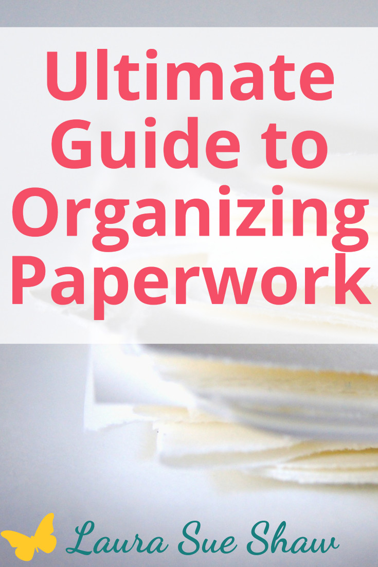 Are your piles of paper overwhelming? In this guide I'll show you how to create a simple, effective system for organizing paperwork and files!