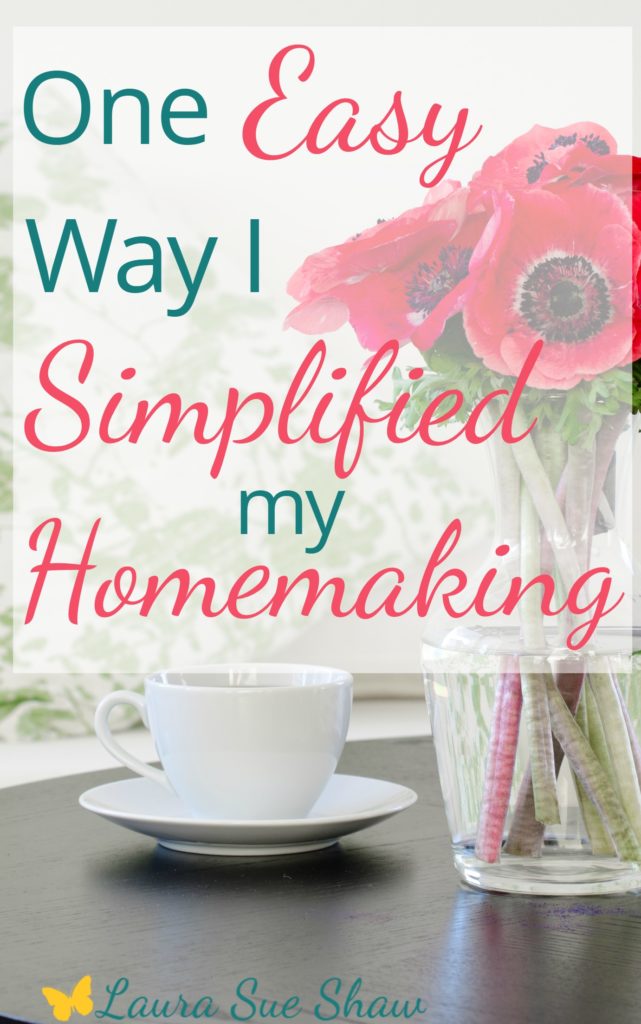 Check out this easy method I used to simplify my homemaking to make our home more organized and much easier to manage day in and day out.