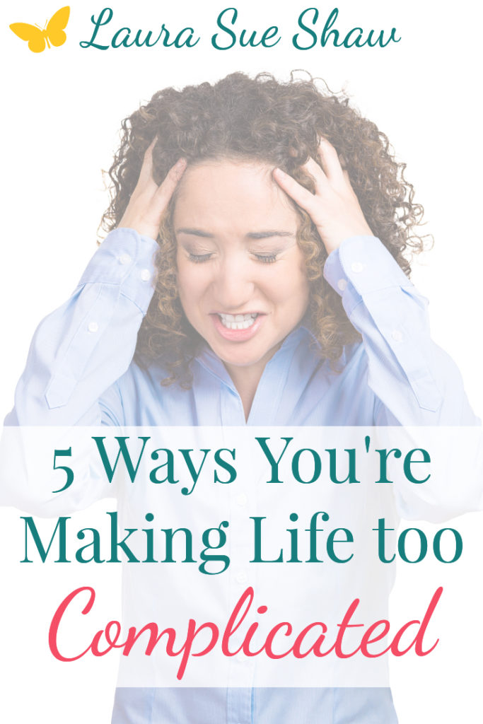 Is your life too complicated? Find out the 5 thing that could be standing in your way to a more organized and simplified life and schedule.