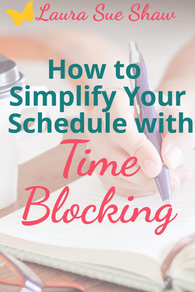 Time blocking has really helped me simplify my schedule and life! I'm sharing how you can apply it to your own life for more simplicity. 