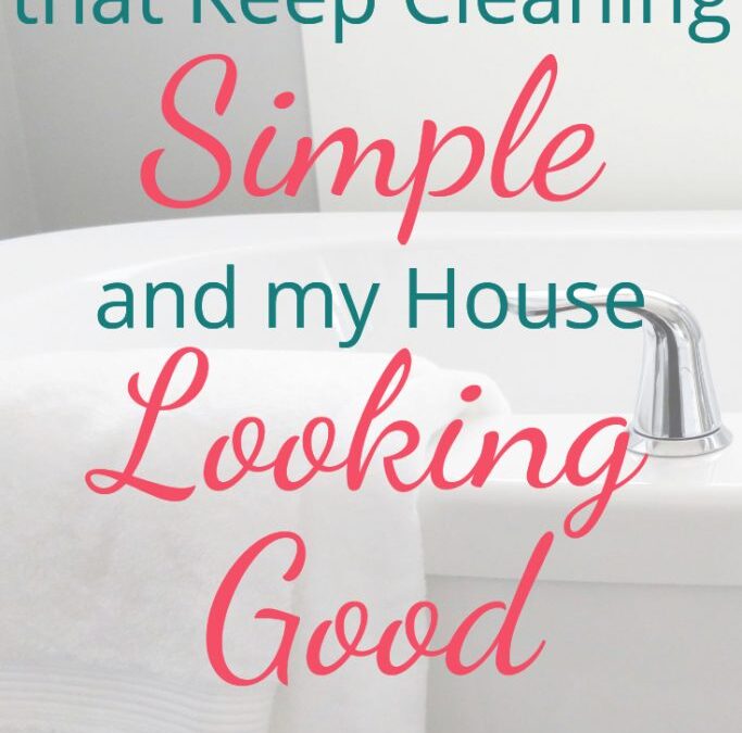 cleaning products that keep cleaning simple and my house looking good