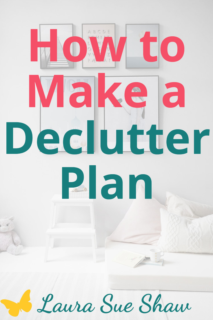 Learn my process for creating a decluttering plan that will help you finally rid all of the clutter from your home. Plus a free printable!