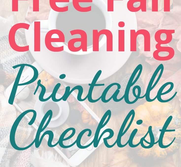 Fall Cleaning Checklist + Printable