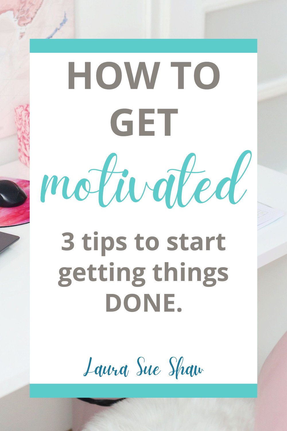 Here are my 3 best tips on how to get motivated. It's a common struggle, but these are what has helped me get things done!