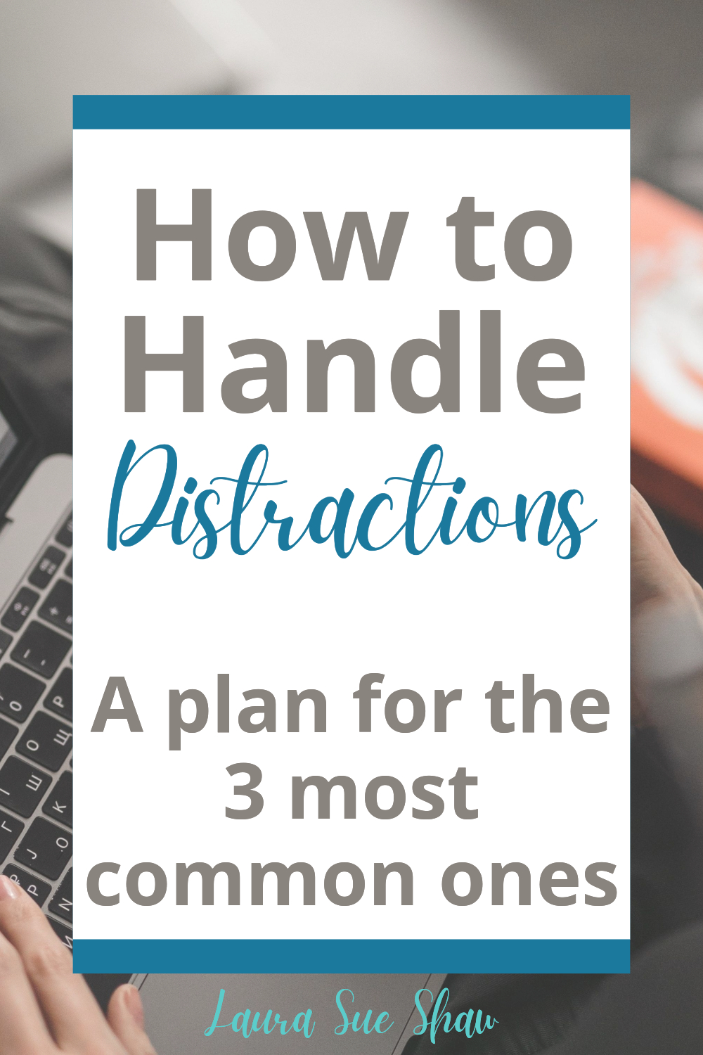 It's hard to focus these days - we get distracted all the time. So let's chat about how to handle distractions and the 3 most common ones.