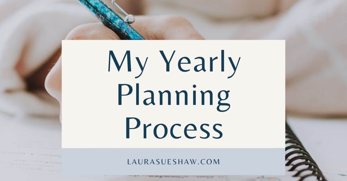 My yearly planning process